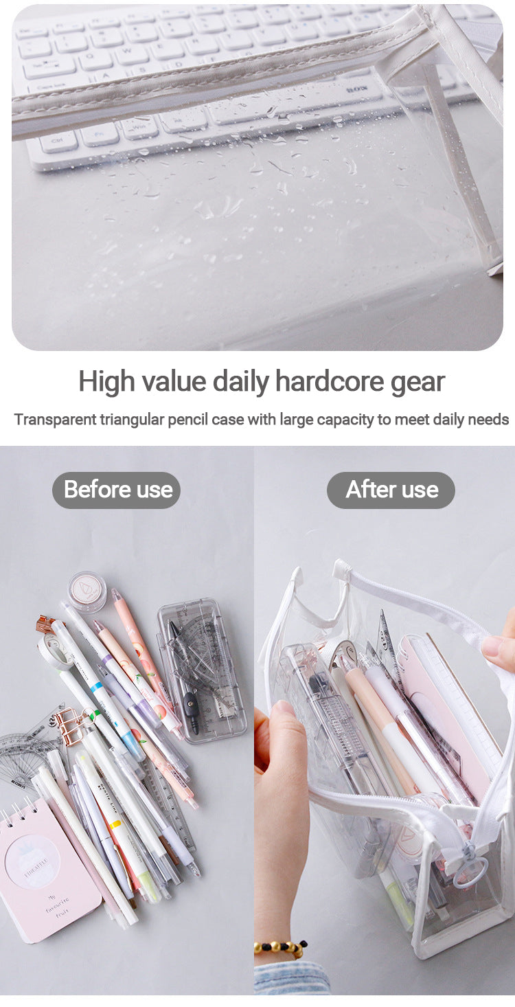 Transparent Pencil Case Large Capacity