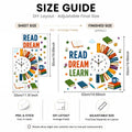 Creative Books Clock Wall Stickers