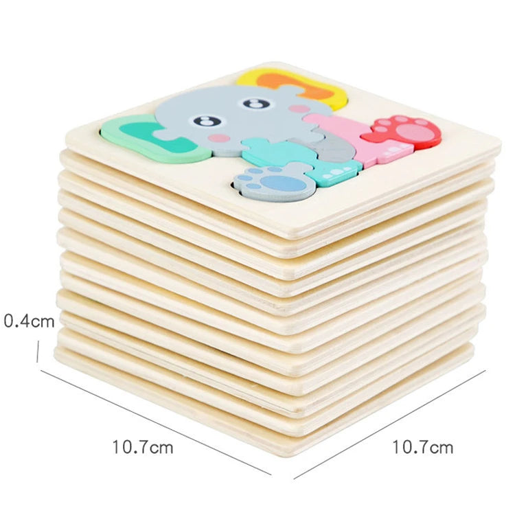 3D Wood Cognitive Jigsaw Puzzle