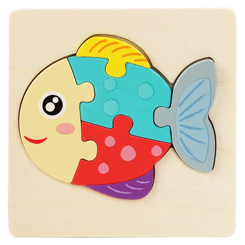 3D Wood Cognitive Jigsaw Puzzle