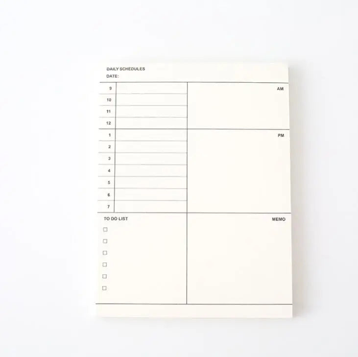 Classical 50 Sheets Weekly Monthly Planner Memo Pad