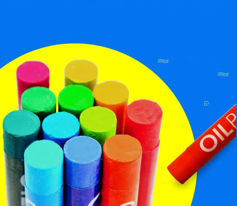 Soft Oil Pastel Dry Metallic Crayons