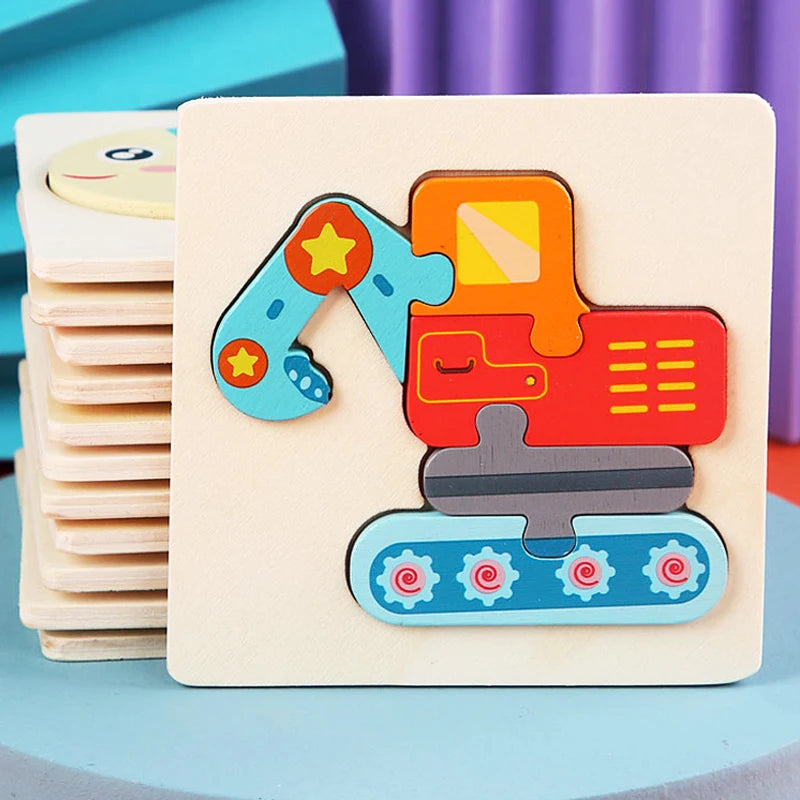 3D Wood Cognitive Jigsaw Puzzle