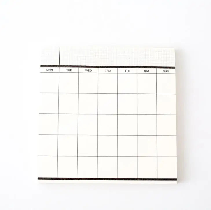 Classical 50 Sheets Weekly Monthly Planner Memo Pad