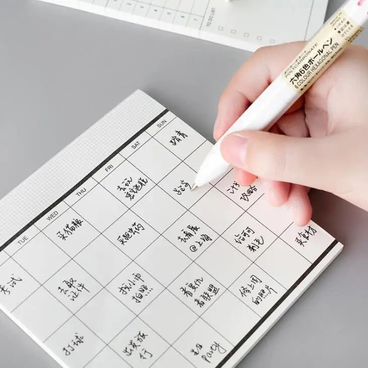 Classical 50 Sheets Weekly Monthly Planner Memo Pad