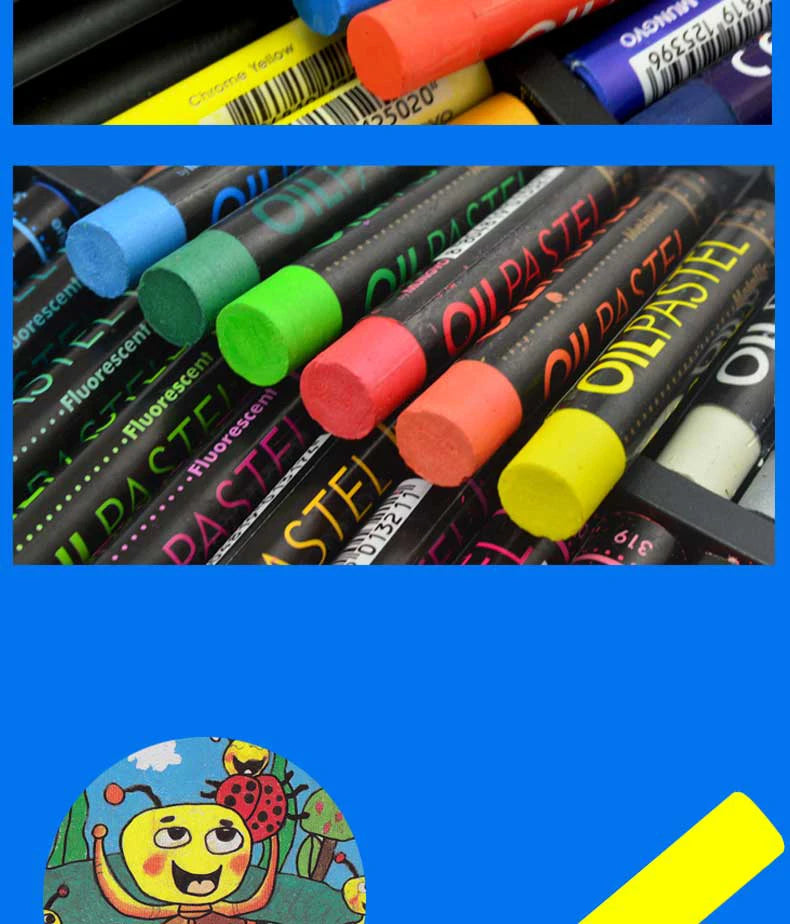 Soft Oil Pastel Dry Metallic Crayons