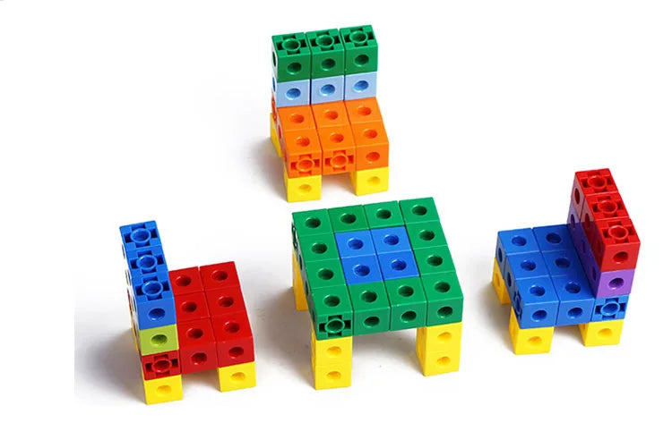 100pcs 10colors Multilink Linking Counting Cubes