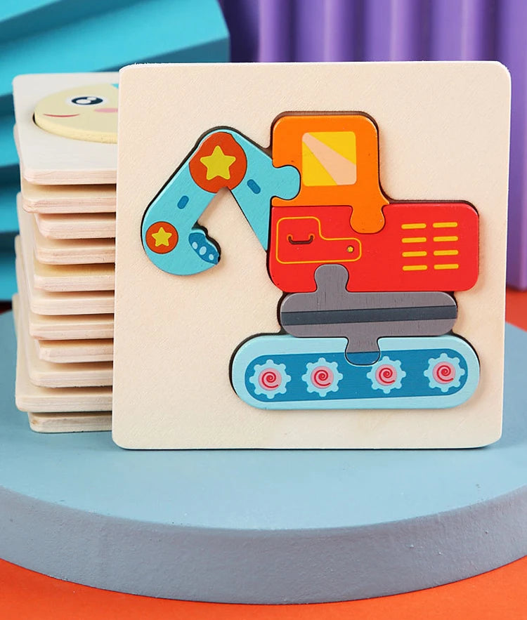 3D Wood Cognitive Jigsaw Puzzle
