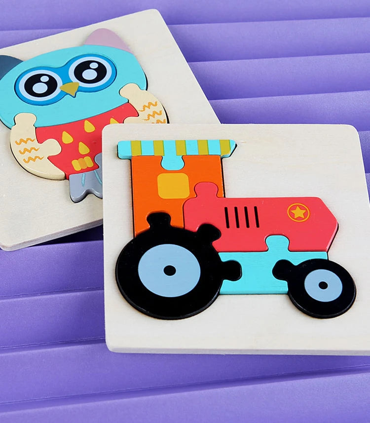 3D Wood Cognitive Jigsaw Puzzle