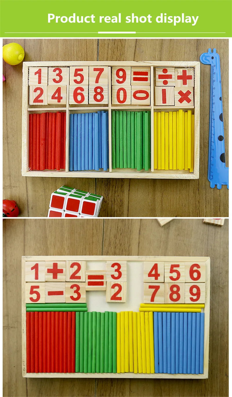 Children Learning Math Wooden Educational Toys