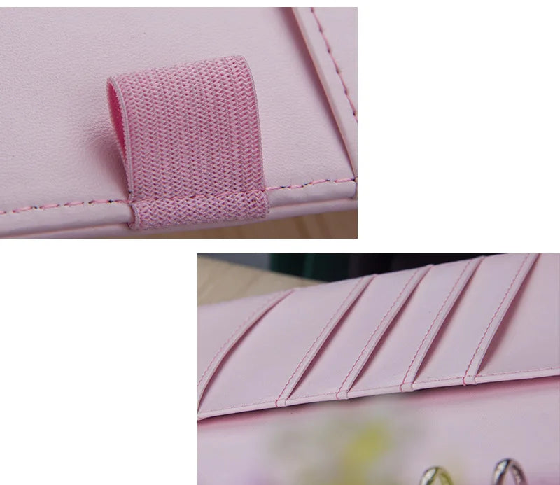 Macaroon Color A6/A5 PU Leather DIY Binder Notebook Cover