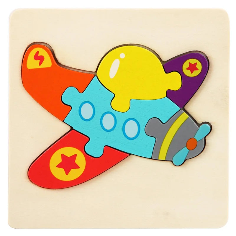 3D Wood Cognitive Jigsaw Puzzle