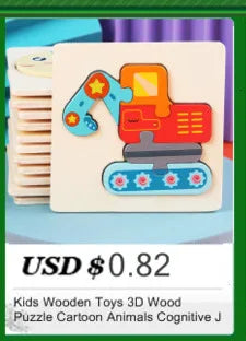 3D Wood Cognitive Jigsaw Puzzle