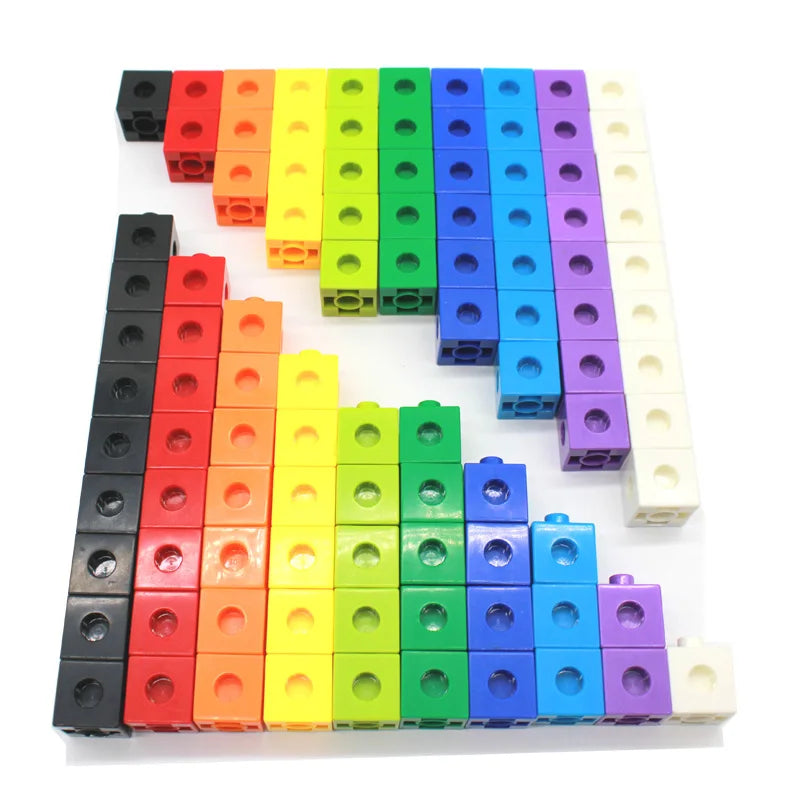 100pcs 10colors Multilink Linking Counting Cubes