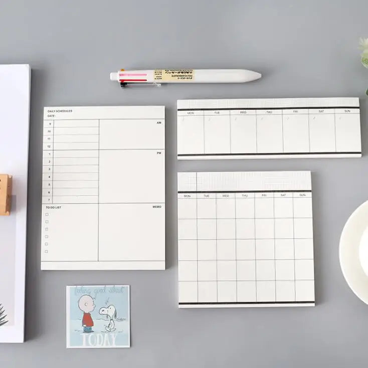 Classical 50 Sheets Weekly Monthly Planner Memo Pad