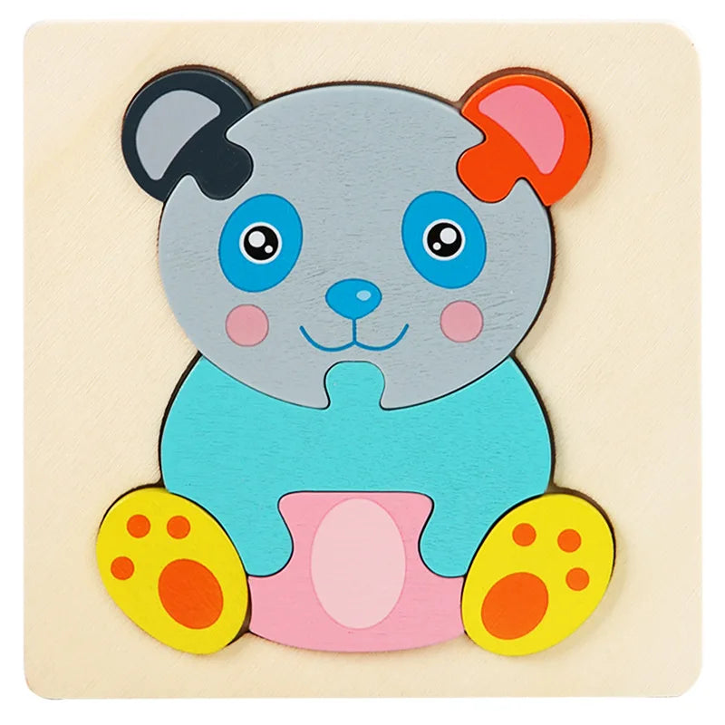 3D Wood Cognitive Jigsaw Puzzle