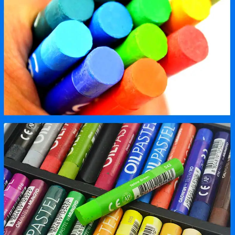Soft Oil Pastel Dry Metallic Crayons