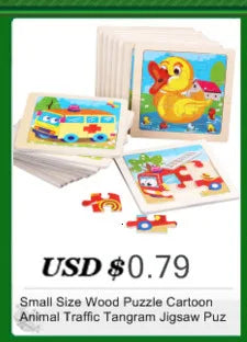 3D Wood Cognitive Jigsaw Puzzle