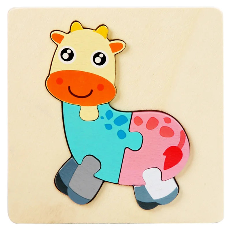 3D Wood Cognitive Jigsaw Puzzle