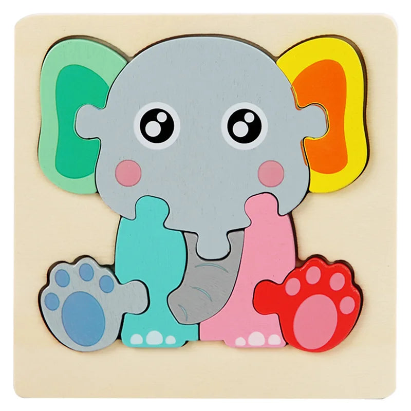 3D Wood Cognitive Jigsaw Puzzle