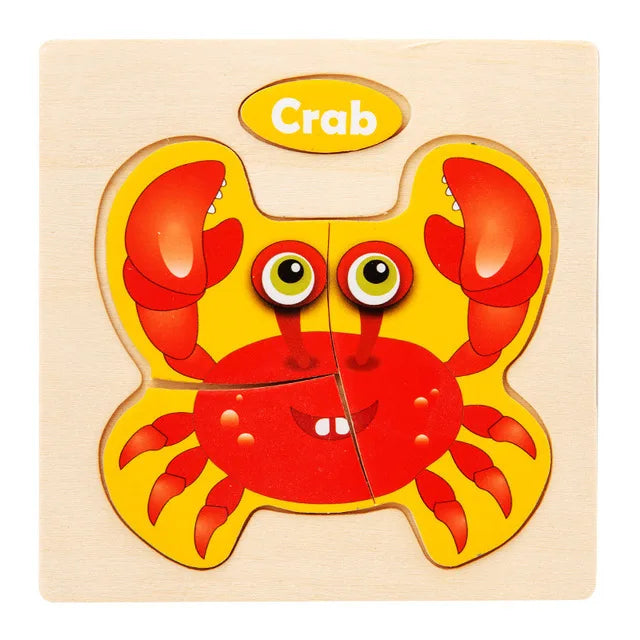 3D Wood Cognitive Jigsaw Puzzle