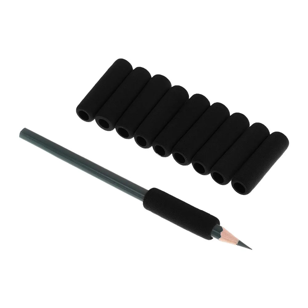 30pc Black Color Soft Foam Pencil Grips
