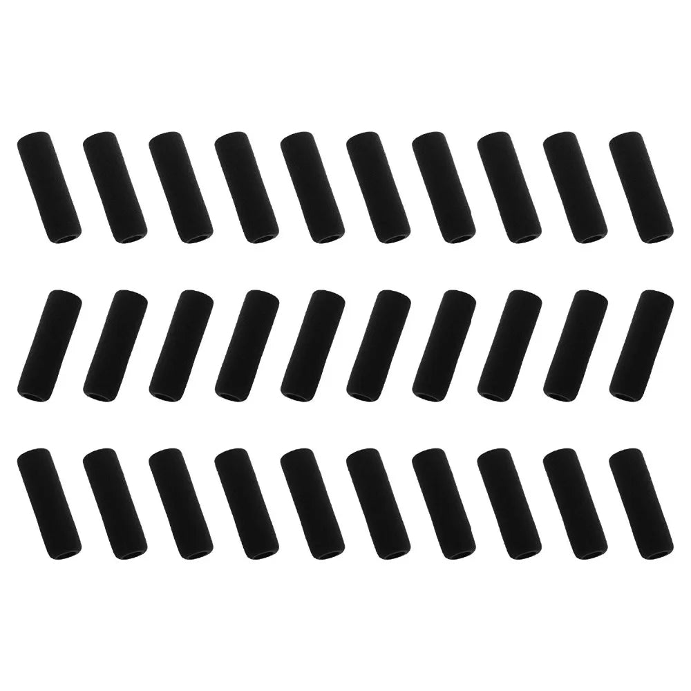 30pc Black Color Soft Foam Pencil Grips