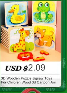 3D Wood Cognitive Jigsaw Puzzle