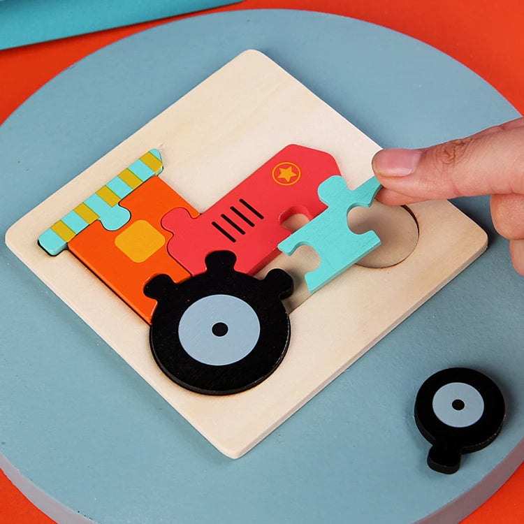 3D Wood Cognitive Jigsaw Puzzle