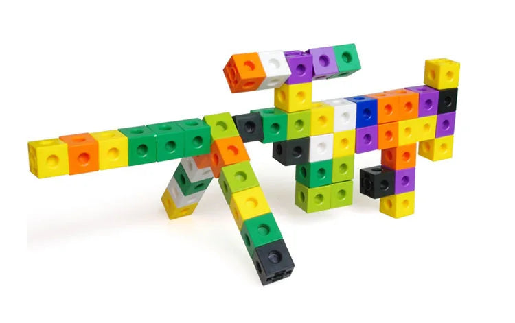100pcs 10colors Multilink Linking Counting Cubes