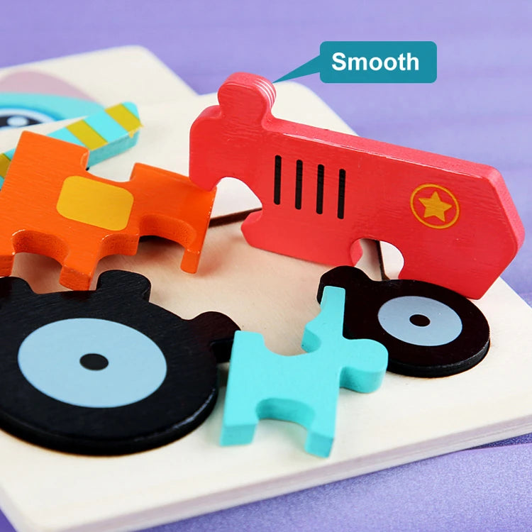 3D Wood Cognitive Jigsaw Puzzle