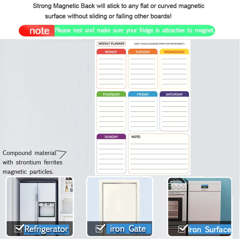 Magnetic Weekly Monthly Planner