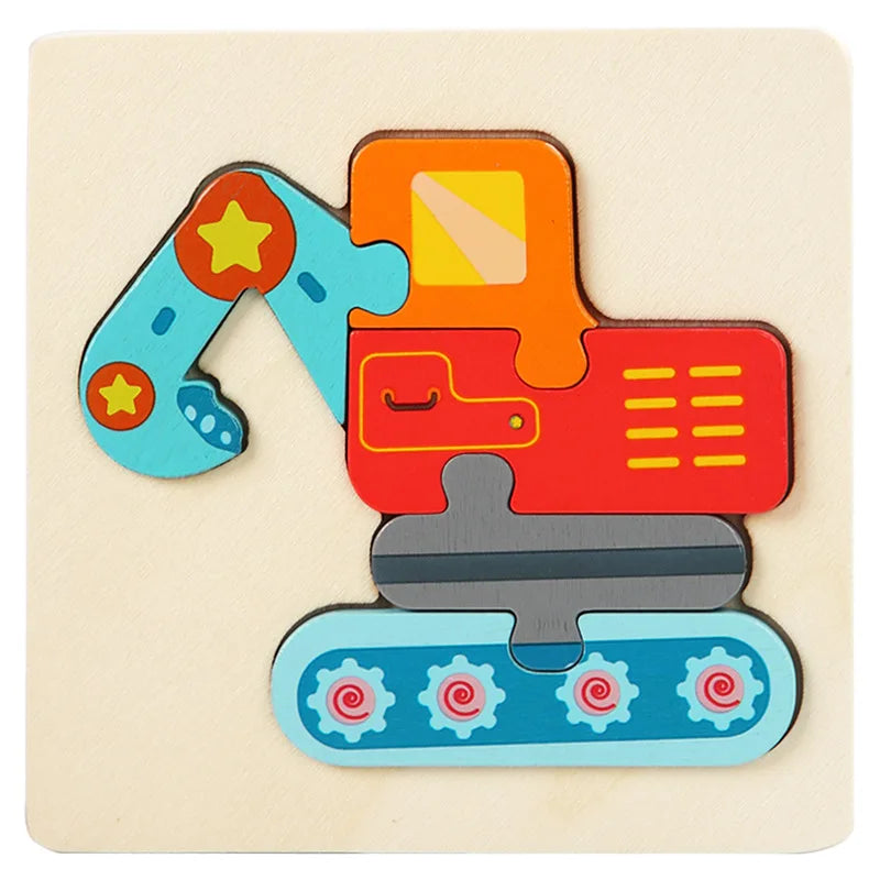3D Wood Cognitive Jigsaw Puzzle
