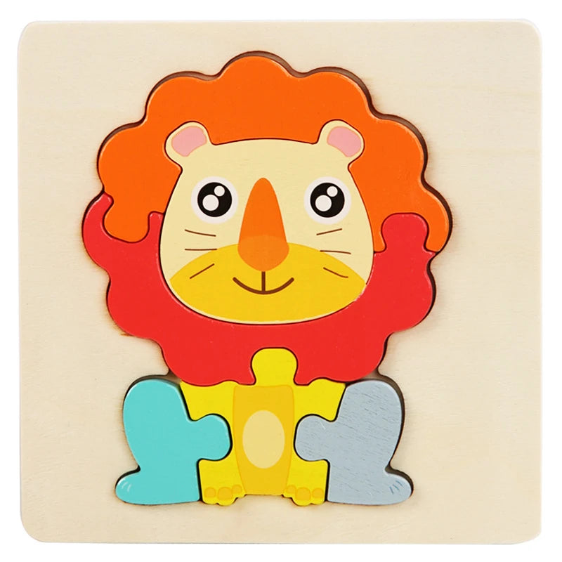 3D Wood Cognitive Jigsaw Puzzle