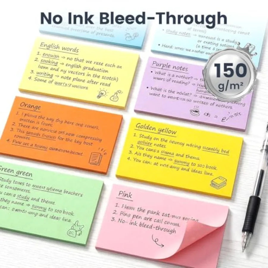 Index Cards 3x5 Inch, 272Count, Colored Flash Card