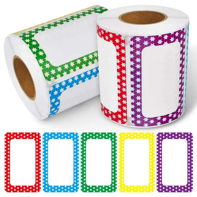 50-150pcs Colorful Blank Handwritten Name Stickers Labels