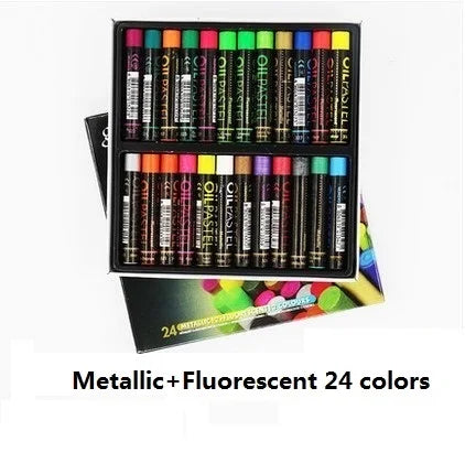 Soft Oil Pastel Dry Metallic Crayons