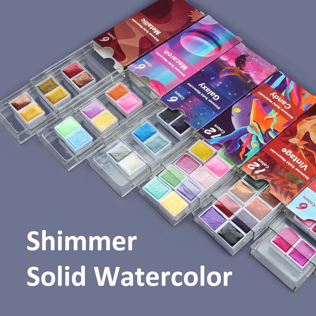 Seamiart 6/12 Watercolor Paint Set