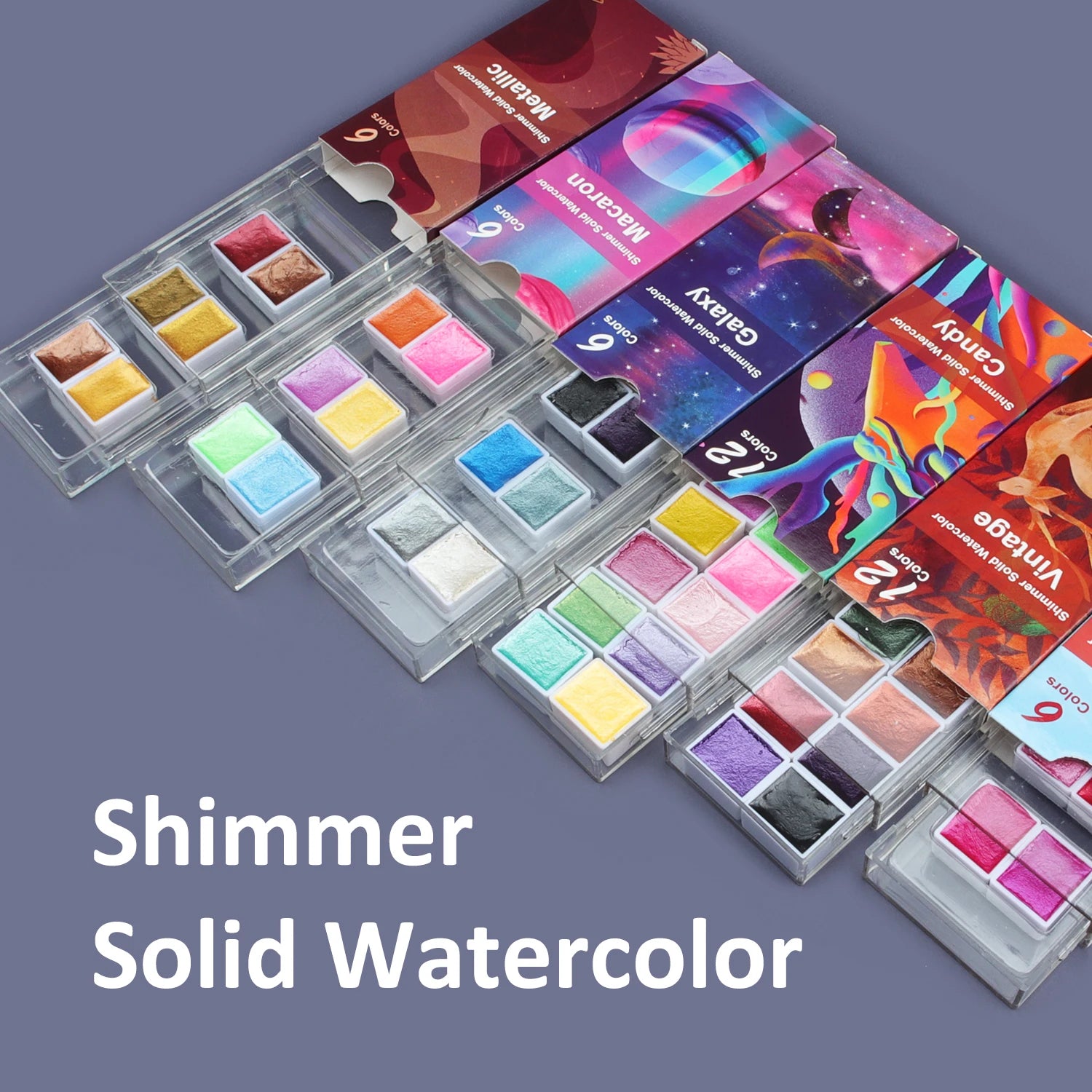 Seamiart 6/12 Watercolor Paint Set