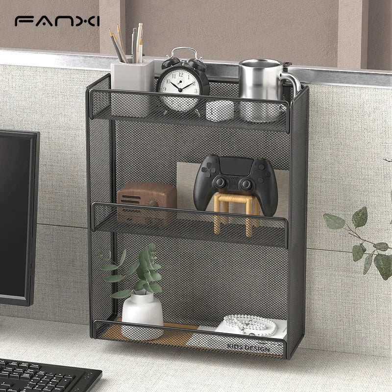 5 Pocket Mesh Hanging Wall File Organizer