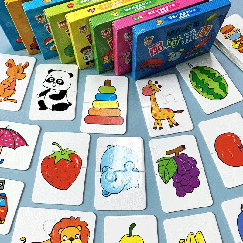 Montessori Learning Educational Puzzle Cards