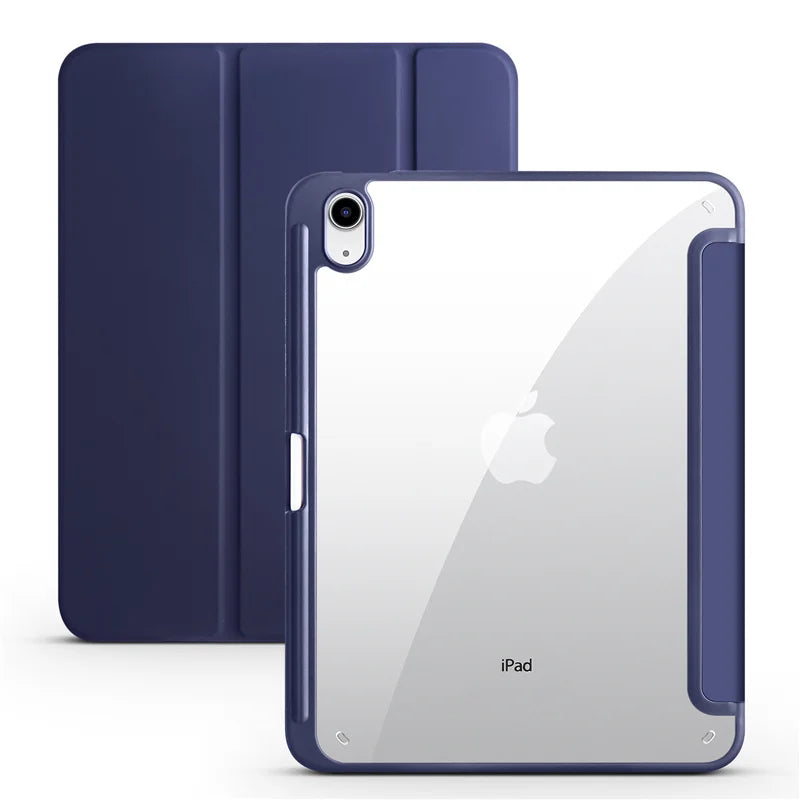For iPad 10th Gen Case with Pen Holder Trifold