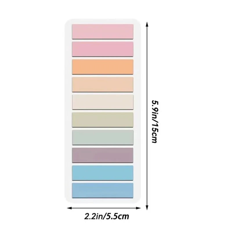200 Sheets Transparent Sticky Note Index Tabs