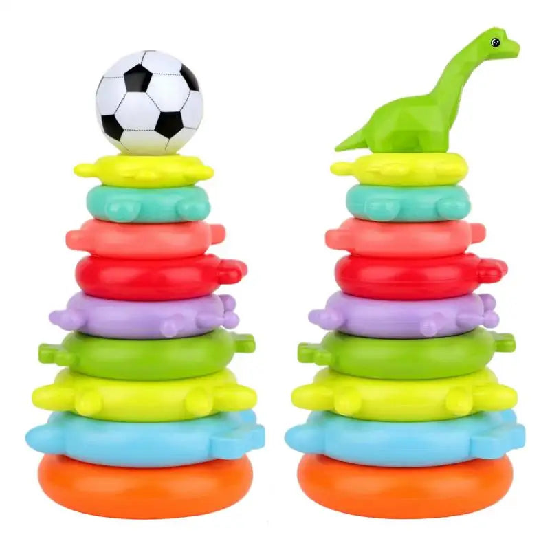 Rainbow Balance Stacking Ring Game