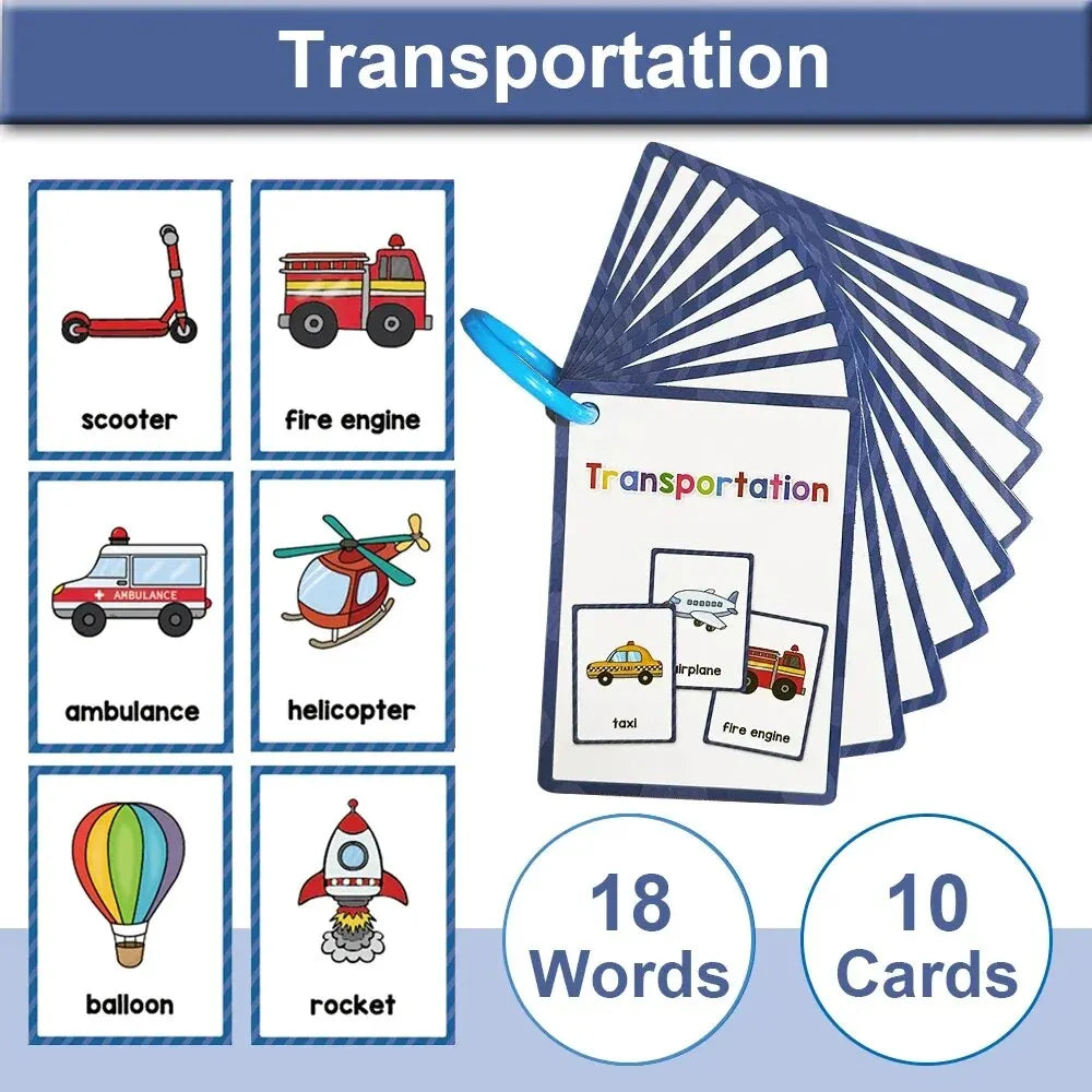 Montessori Kids English Words Cards