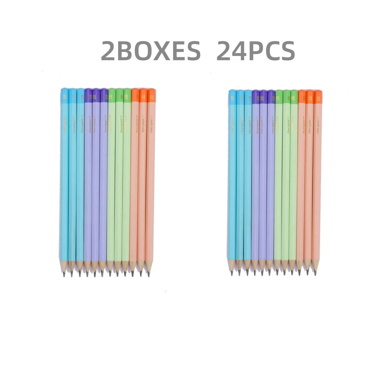 Macaron Wood Case 2B Pencils
