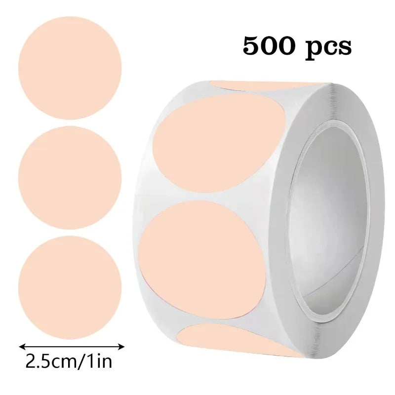 6Rolls 3000pcs Round Colorful Dot Stickers