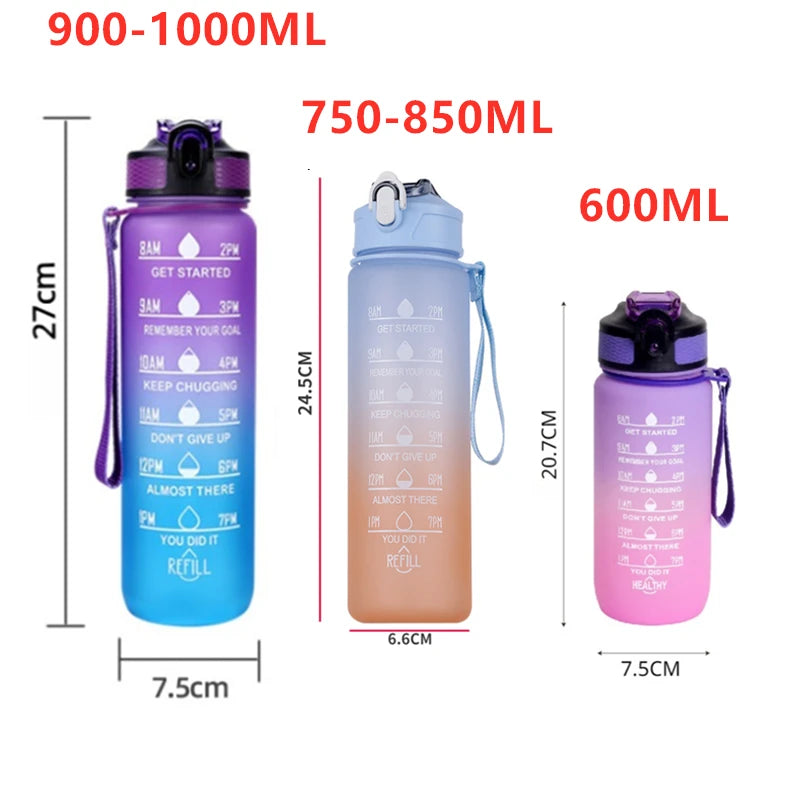 3Sizes Sports Water Bottle