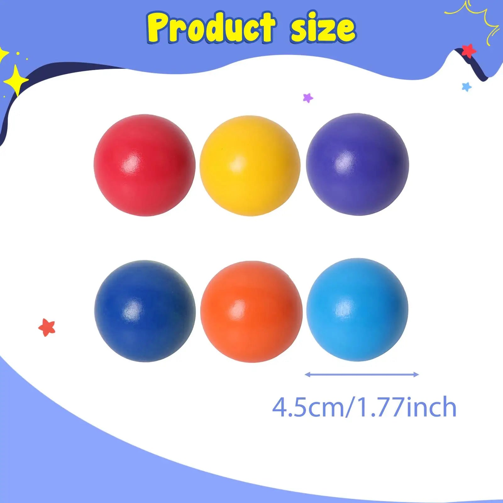 Kids Educational Wooden Rainbow Balls