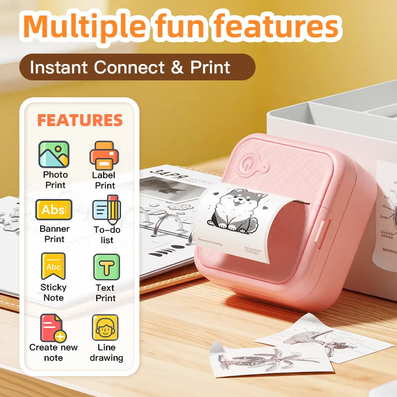 DOLEWA D8 Portable Mini Printers